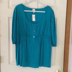 NWT teal top